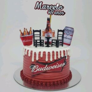ARQUIVO DIGITAL- Topo de bolo Budweiser