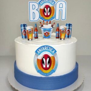 Arquivo Digital Topo de Bolo Cerveja Antárctica