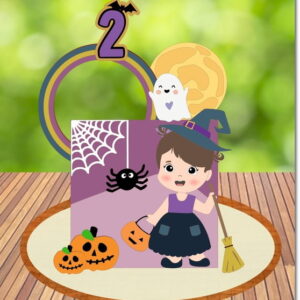 Arquivo Digital Topo de Bolo Halloween 2024