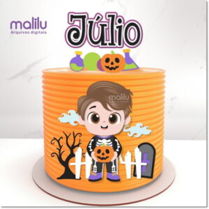 Arquivo Digital Topo de Bolo Halloween 2024