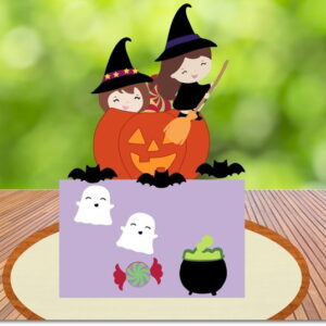 Arquivo Digital Topo de Bolo Halloween 2024