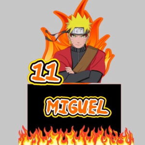 ARQUIVO DIGITAL - TOPO DE BOLO NARUTO + 4
