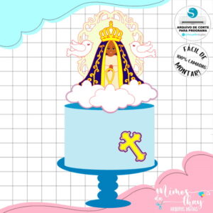 Arquivo Digital: Topo de Bolo Nossa Senhora Aparecida 004