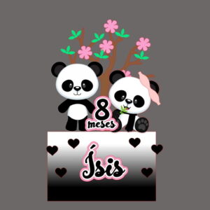 ARQUIVO DIGITAL - Topo de bolo panda 2