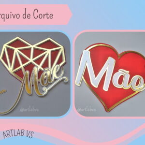 Arquivo de Corte - Kit Topo de Bolo Dia das Mães