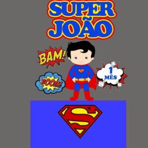 ARQUIVO DIGITAL- Topo de bolo super man cute 2 + 4