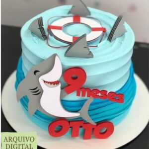 Arquivo Digital Topo de Bolo Tubarão