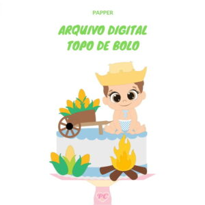 ARQUIVO DIGITAL TOPO DE BOLO FESTA JUNINA