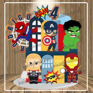 Arquivo Em Camadas Avengers Cute