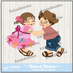 Arquivo em Camadas Casal Junino Baby 2- 2023