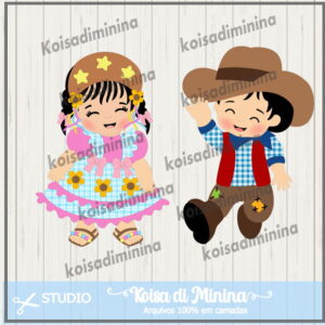 Arquivo em Camadas Casal Junino Baby- 2023