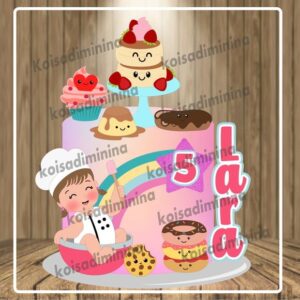Arquivo em Camadas Confeiteira Baby