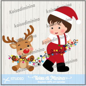 Arquivo em Camadas Cute Christmas Baby Boy 1