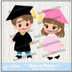 Arquivo em Camadas Formatura Kids