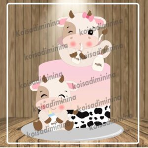 Arquivo em camadas Vaquinha cute baby