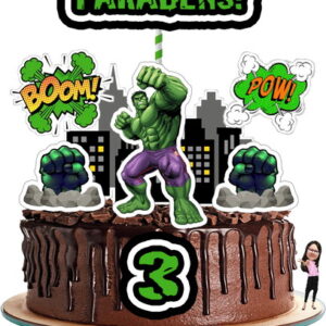 ARQUIVO PSD – Topo de Bolo – Hulk