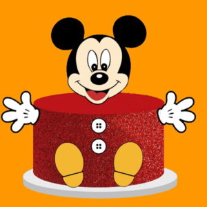 ARQUIVO SILHOUETTE TOPO BOLO MICKEY LUXO