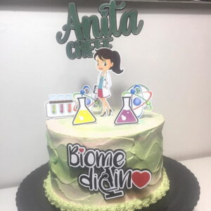 Arquivo Silhouette Topo De Bolo Biomedicina Studio