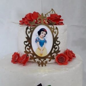 Arquivo Silhouette Topo De Bolo Branca De Neve Espelho