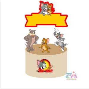 Arquivo Silhouette Topo de Bolo da Tom e Jerry