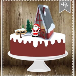 Arquivo Silhouette topo de bolo em camadas natal 10