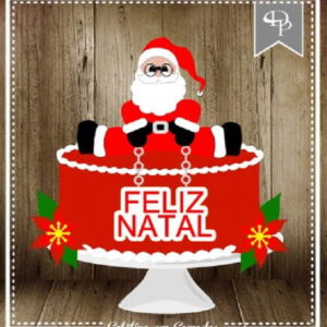 Arquivo Silhouette topo de bolo em camadas natal 15