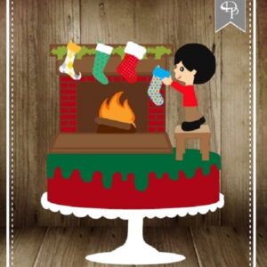Arquivo Silhouette topo de bolo em camadas natal 19