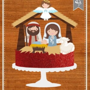 Arquivo Silhouette topo de bolo em camadas natal 24