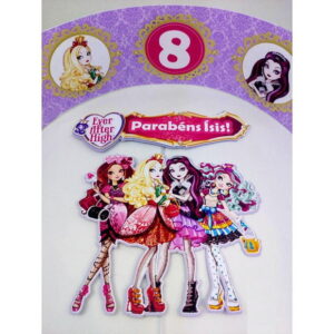Arquivo Silhouette Topo de Bolo Ever After High