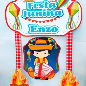 Arquivo Silhouette Topo De Bolo Festa Junina
