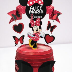 Arquivo Silhouette Topo de Bolo Festa Minnie Disney