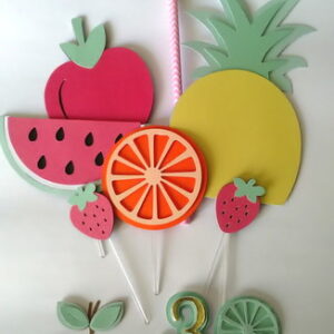 Arquivo Silhouette Topo De Bolo Frutas Studio 01
