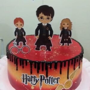 Arquivo Silhouette Topo de Bolo Harry Potter