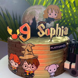 Arquivo silhouette topo de bolo Harry Potter Gaiola