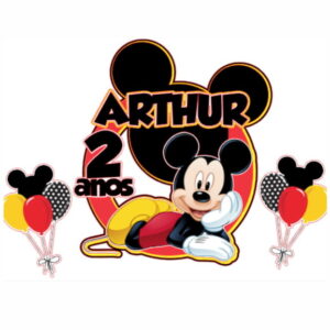 Arquivo Silhouette Topo De Bolo Mickey Studio 04