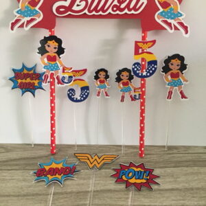 Arquivo silhouette topo de bolo mulher Maravilha 07