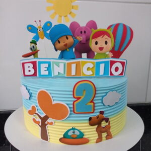 Arquivo silhouette topo de bolo Pocoyo Pocoio