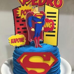 Arquivo Silhouette Topo de Bolo Superman Super Homem Herói