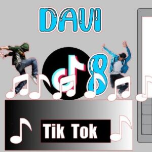 Arquivo silhouette topo de bolo Tik Tok masculino 03