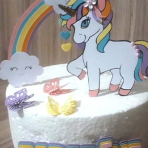 Arquivo Silhouette Topo De Bolo Unicornio 10