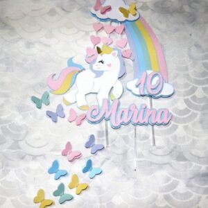 Arquivo Silhouette Topo De Bolo Unicornio 12