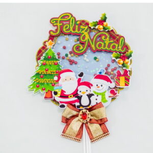 Arquivo Studio Topper Feliz Natal Topo Bolo