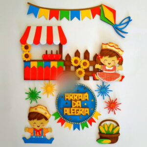 Arquivo Topo de Bolo Arraiá Festa Junina São João #14193