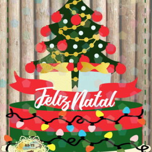 Arquivo Topo de bolo Arvore de Natal em CAMADAS Ref: 846