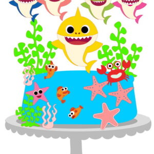 Arquivo Topo de Bolo - Baby Shark