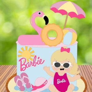 Arquivo Topo de Bolo Barbie Baby Camadas - Studio