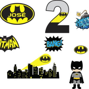 ARQUIVO TOPO DE BOLO BATMAN EM COREL DRAW