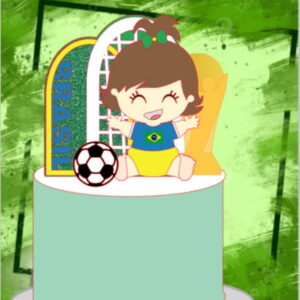 Arquivo Topo de Bolo Brasil Copa do Mundo 2022 #15501