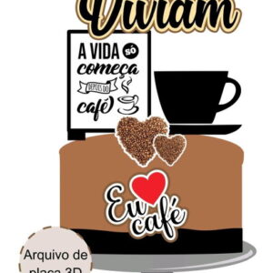Arquivo topo de bolo café