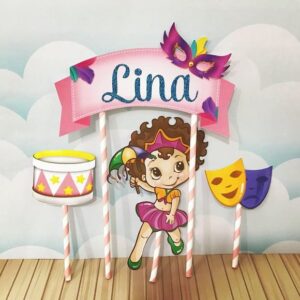Arquivo Topo de Bolo Carnaval Infantil Meninas